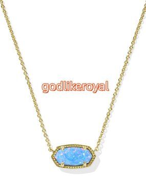 Elisa Gold Short Pendant Necklace
